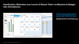 25PUBLIC© 2019 SAP SE or an SAP affiliate company. All rights reserved. ǀ
Gamification: Motivation zum Lernen & Wissen Tei...