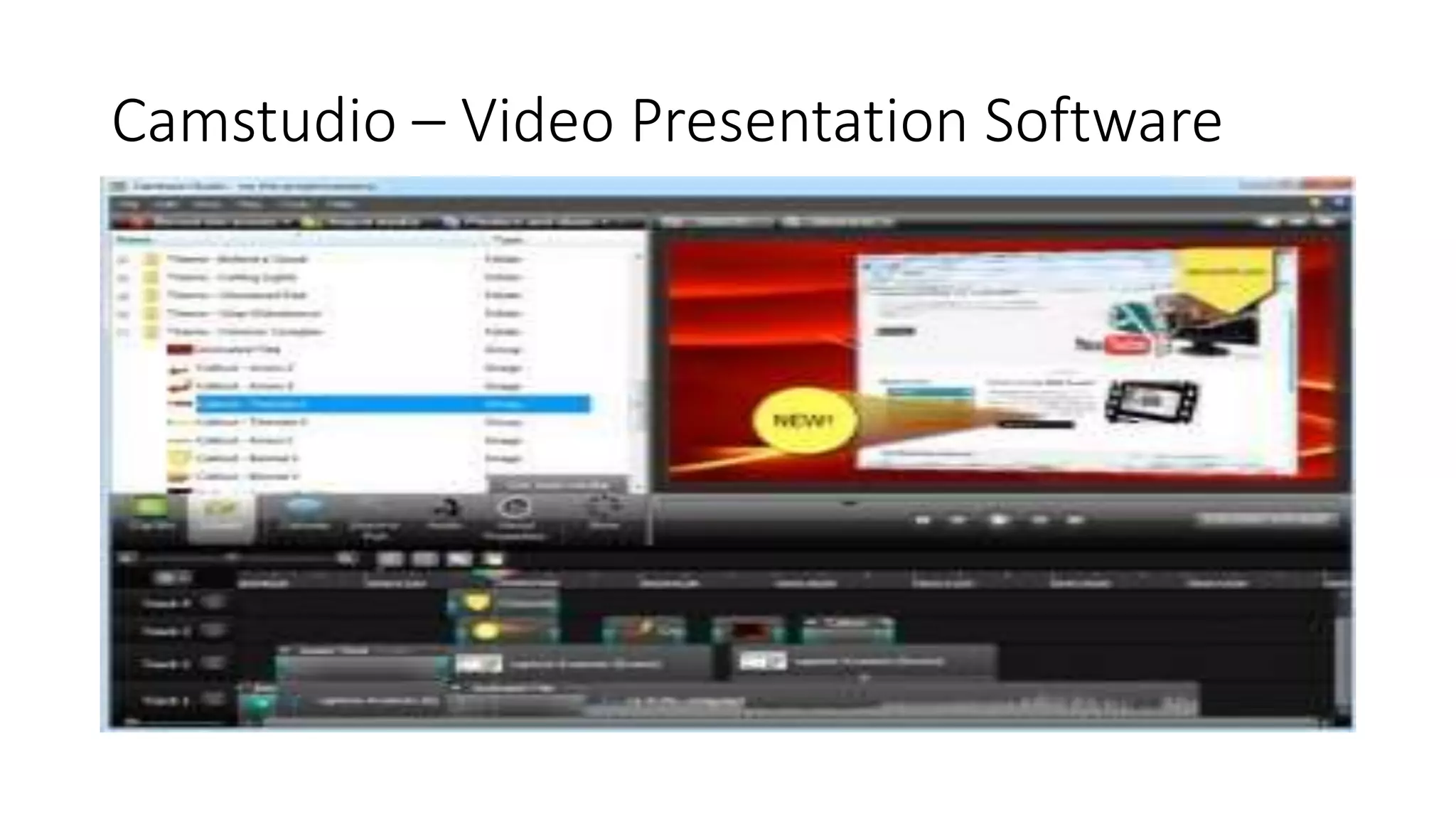 Camstudio – Video Presentation Software
 