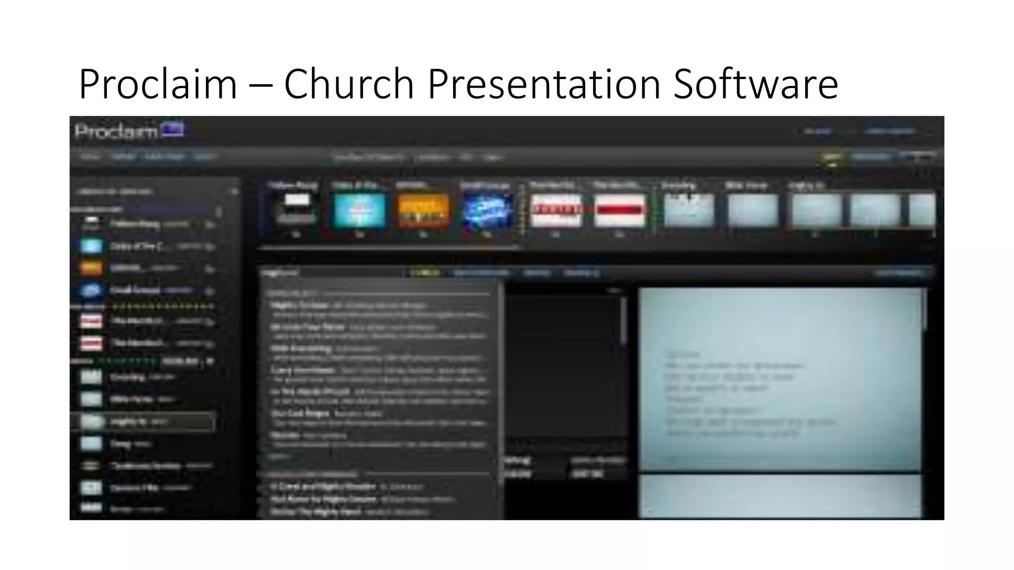 Proclaim – Church Presentation Software
 