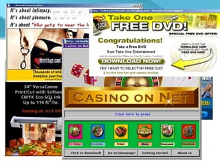 DANGERS  of the Net The Three P’s Pop-Ups Porn Predators 