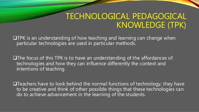 Technology pedagogical content knowledge (tpack) and technology integ…