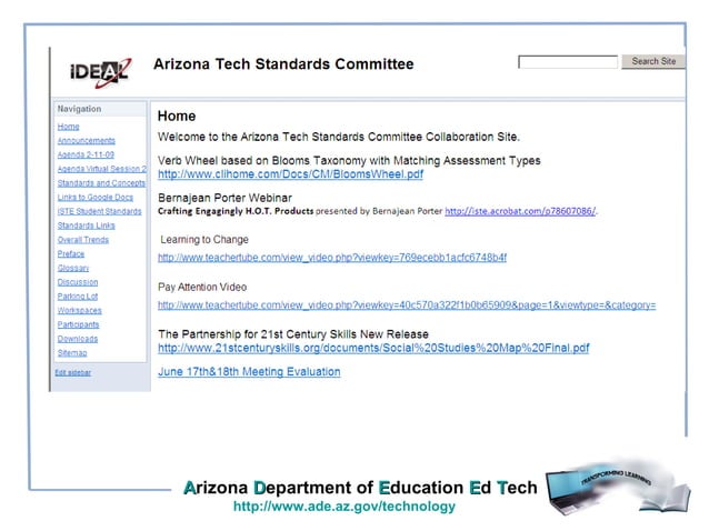 Arizona Educational Technology Standards Overview | PPT