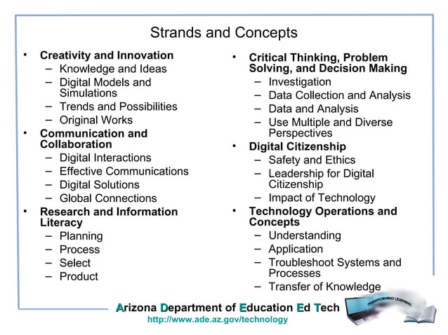 Arizona Educational Technology Standards Overview | PPT