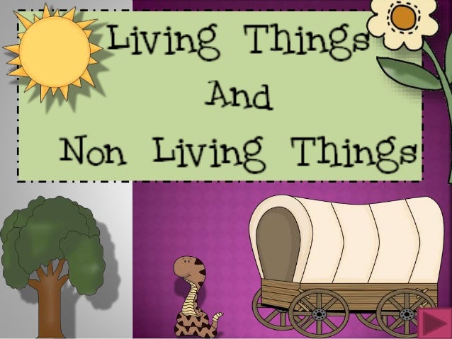 Power Point On Living And Non Living Things In Our Environment