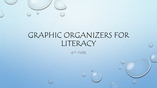 GRAPHIC ORGANIZERS FOR
LITERACY
4TH TYPE
 