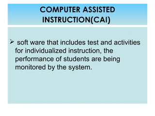 Computer as Aids to Teaching | PPT