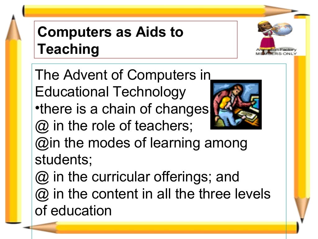 Computer as Aids to Teaching