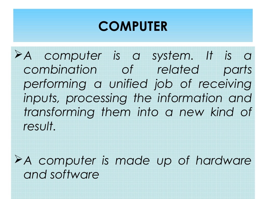 Computer as Aids to Teaching