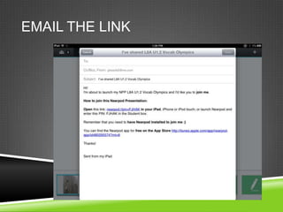 EMAIL THE LINK
 