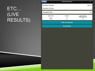 ETC…
(LIVE
RESULTS)
 