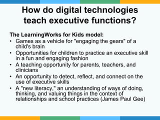 Teaching Executive Functioning Skills Using Google Tools and Apps | PPTX