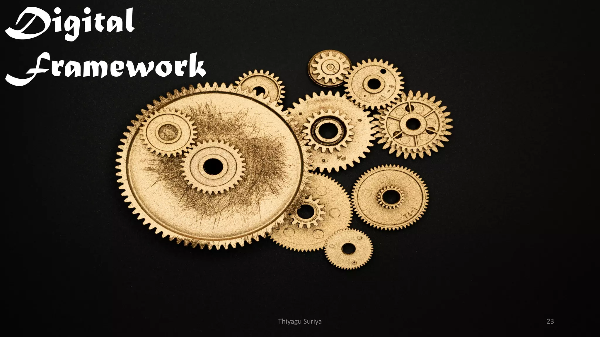 Digital
Framework
Thiyagu Suriya 23
 