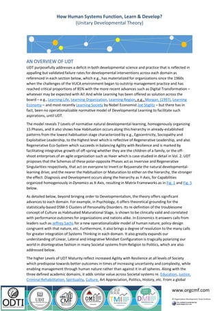 Udt Trust Example Unitary Developmental Theory Elaborated for all human systems | PDF