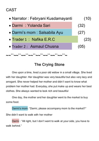 What Is The Purpose Of The Text The Legend Of Crying Stone What Is The Purpose Of The Text The Legend Of Crying Stone
