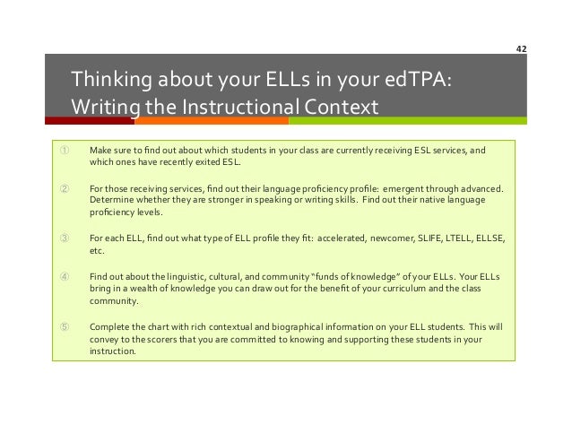 edTPA Online Module 6. Addressing English Language Learners