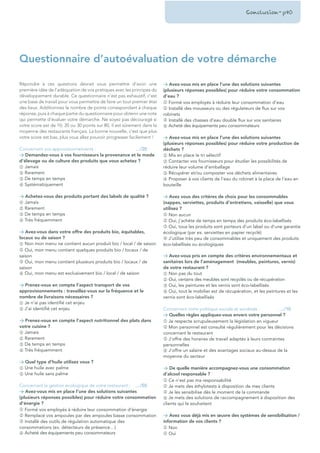 ETUDE DE TENDANCES « RESTAURATION ET DÉVELOPPEMENT DURABLE » (2010)