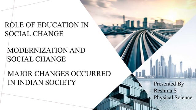 Education and Social Change | PPTX