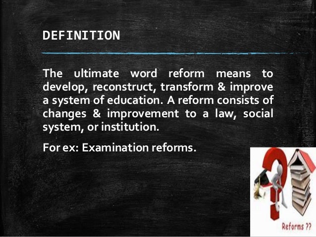 Reform meaning in hindi