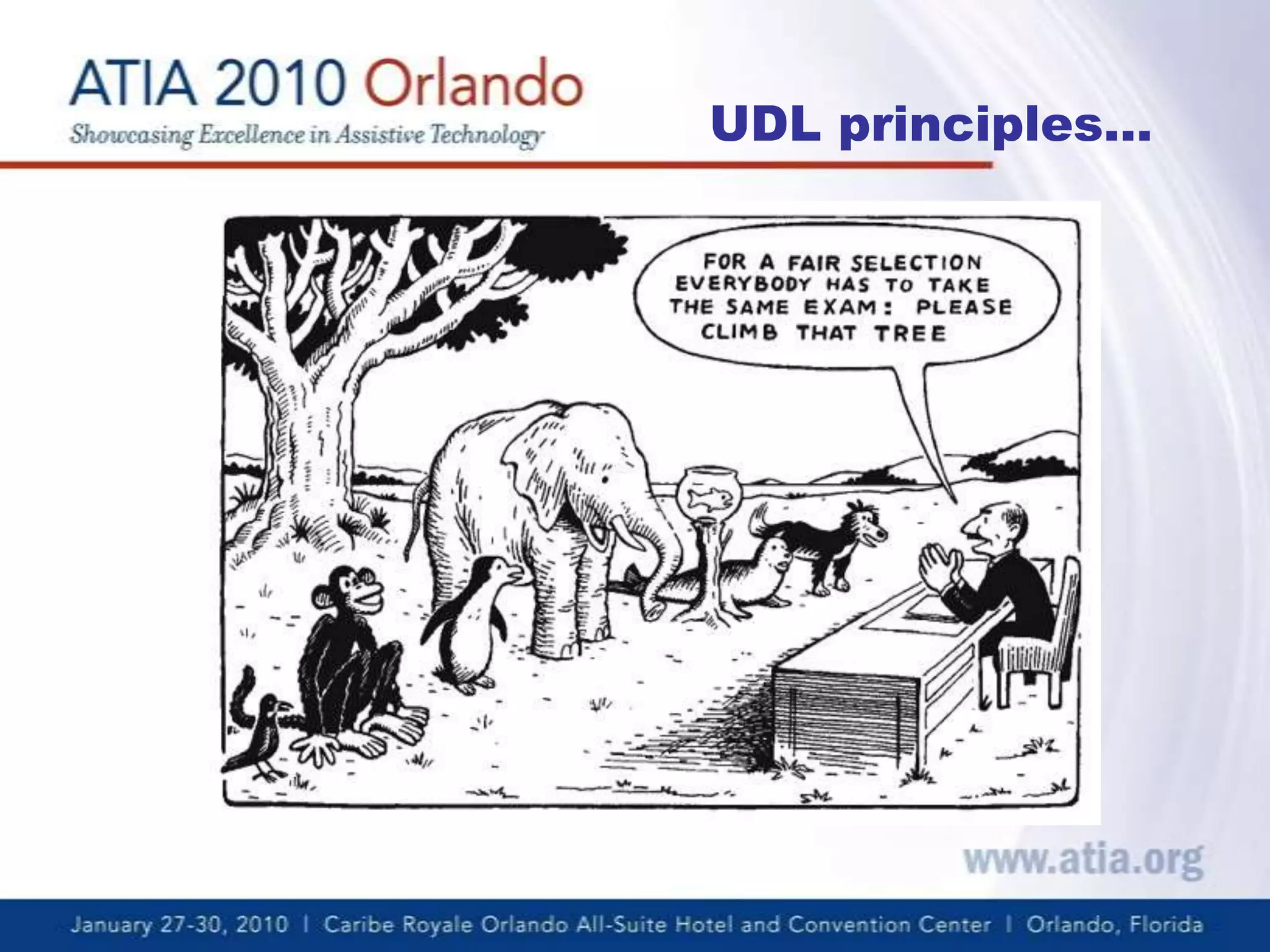 UDL principles…