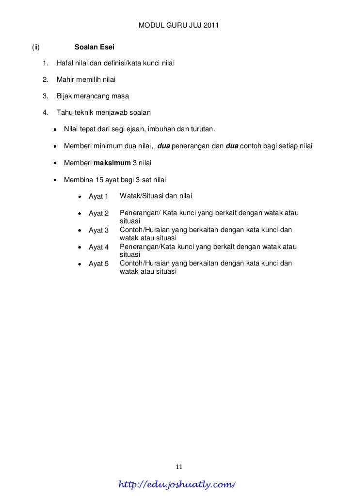 Contoh Menjawab Soalan Esei Moral - Malacca z