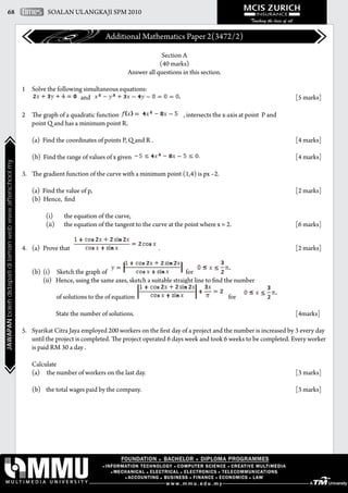 ADD MATHS 3 | PDF