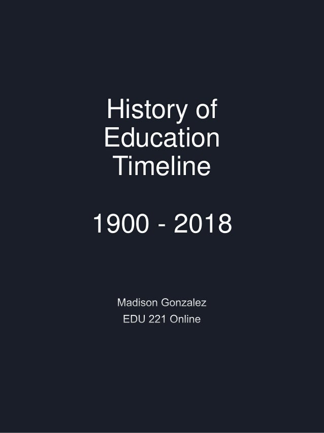 History of Education Timeline