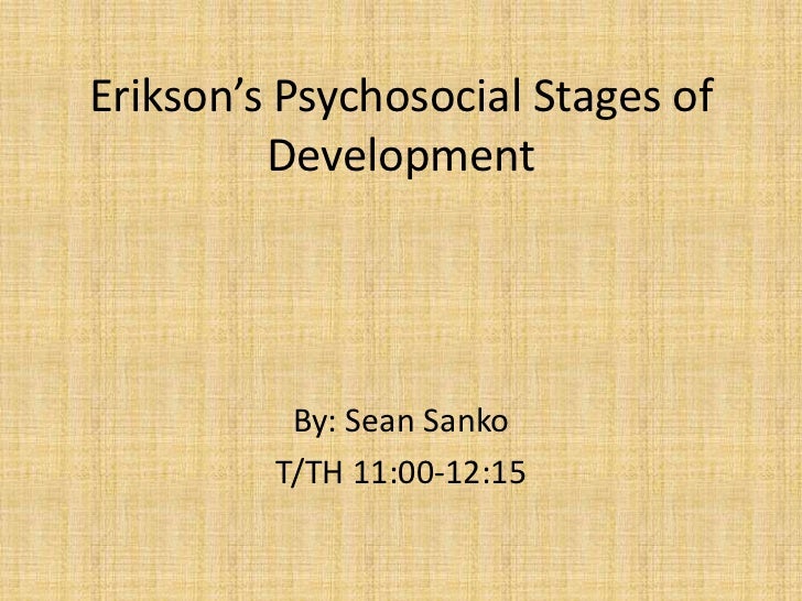 Erikson S Psychosocial Stages Chart