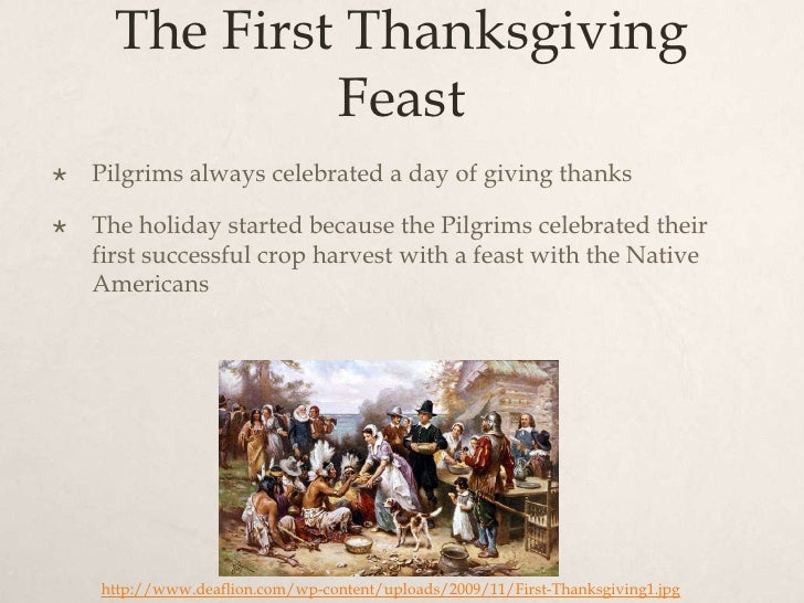 Edu 290 The First Thanksgiving