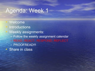 EDU 323: Week 1 PPT | PPT