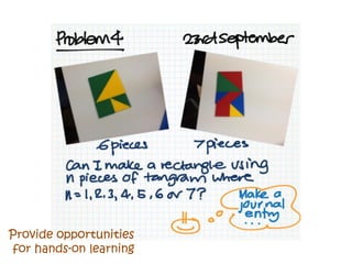 Provide opportunities
for hands-on learning
 