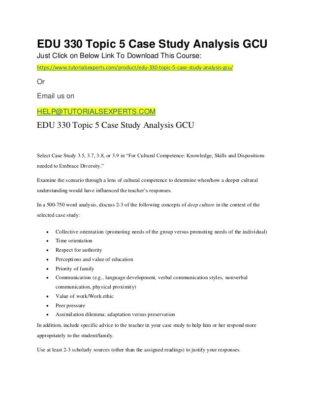 Objectives of case study in education image