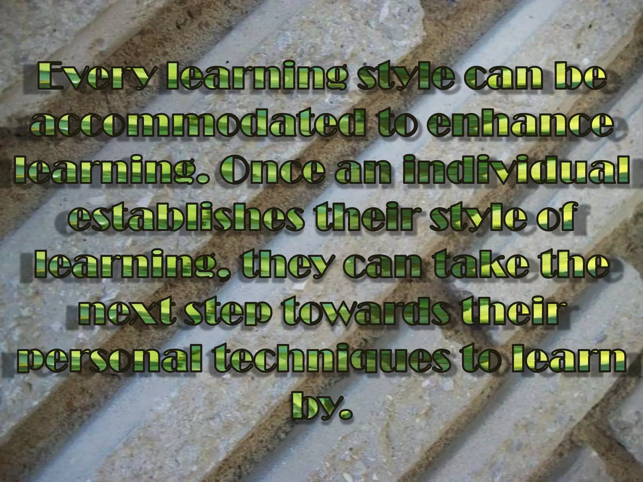 Would be good with sign language (Clark, 2000).Learning Visually Through TechnologyCD-Rom and PowerPoint Video Technology that benefits Visual learners could be E-Readers, Video, CD-Rom, and PowerPoint. These devices uses colors, design, and images to allow learners to visualize what they see.E-Readers