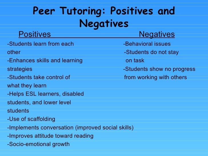 Edu 373 peer tutoring