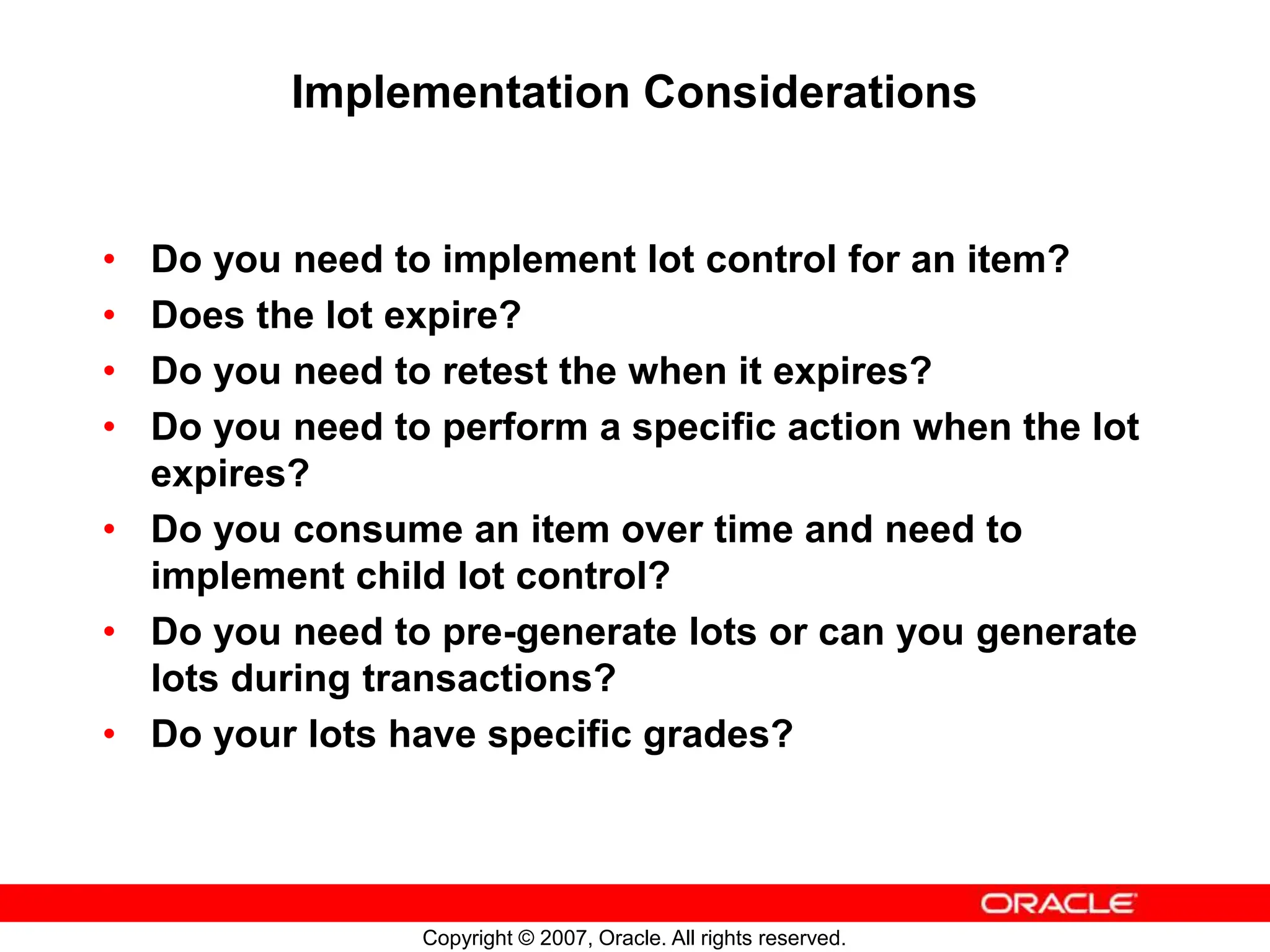 Oracle Inventory r12 lot and serial control.ppt