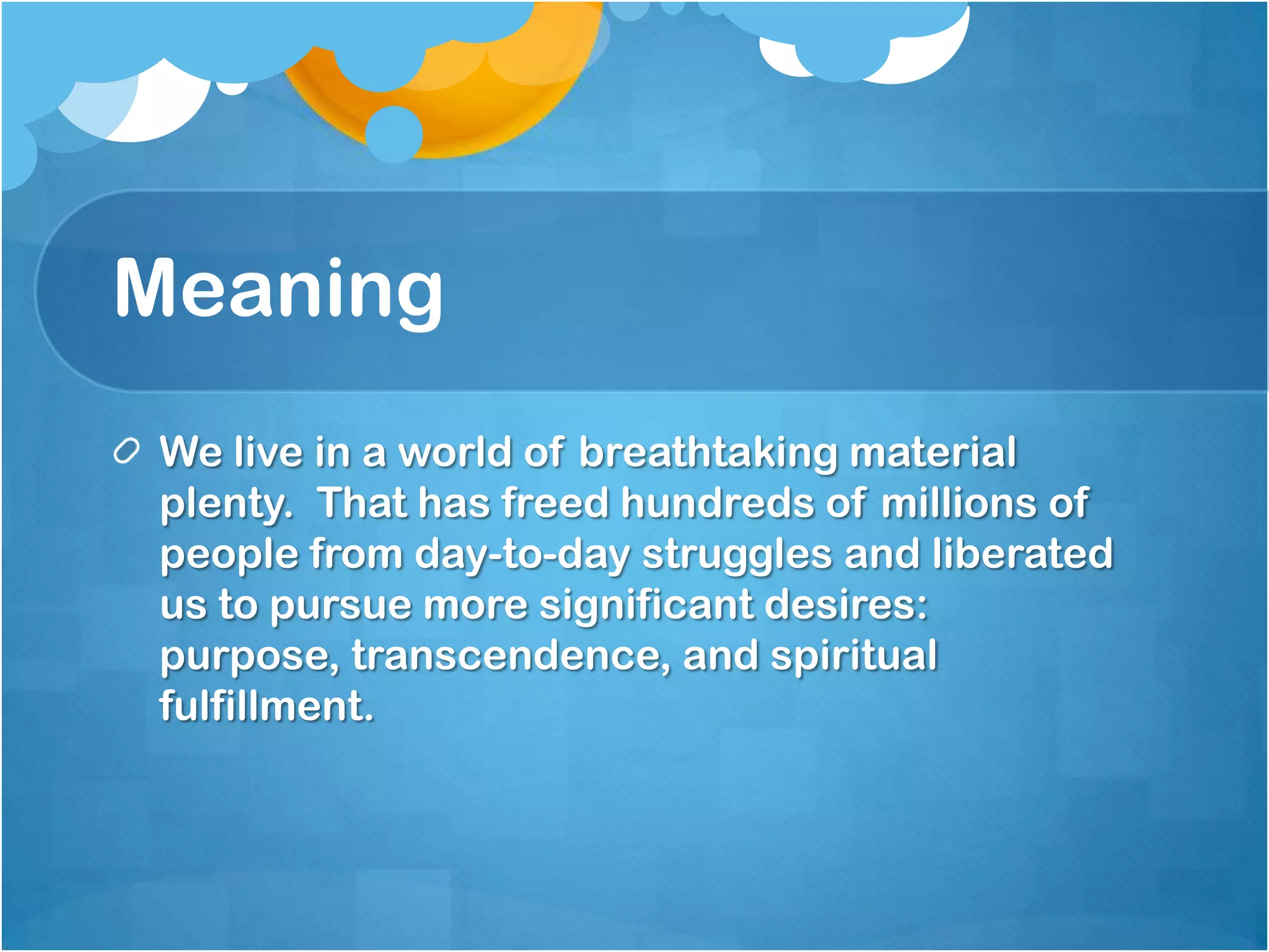Daniel PinkA Whole New Mind: Why Right-Brainers will Rule the Futurehttp://www.youtube.com/watch?v=syo6ecgclR0&feature=relatedDesignStorySymphonyEmpathyPlayMeaning