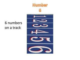 Number66 numberson a track