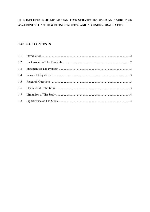 RESEARCH PROPOSAL: CHAPTER 1