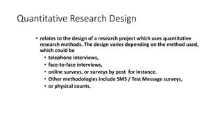 Quantitative research | PPTX