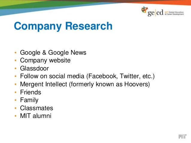 internship search strategies google research internship