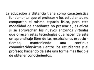 EDUACION A DISTANCIA EN ECUADOR | PPTX