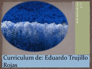 Curriculum de: Eduardo Trujillo Rojas 18 de marzo de 2011  4º "c" 
