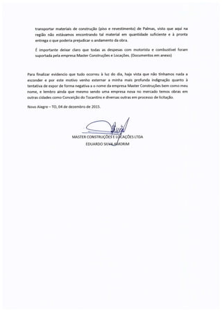 Eduardo Amorim: Nota de Esclarecimento 