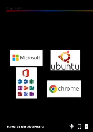 4

Inspiração
Várias marcas serviram de ponto de inspiração, devido às suas formas circulares, que cria um grande
dinamismo. Da mesma forma, o círculo mostra um lado jovial e moderno o que vai de encontra com o
que pretendi para a minha marca pessoal
Outros logotipos por sua vez serviram como uma boa solução para mostrar visualmente as multivalências que a minha marca pessoal oferece. Na verdade, o sistema de uma cor para cada valência pareceu
uma forma simples e visualmente agradável para a minha marca pessoal.

Manual de Identidade Gráfica

 