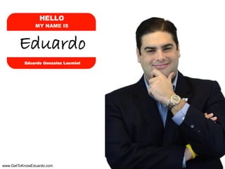 Eduardo




www.GetToKnowEduardo.com
 