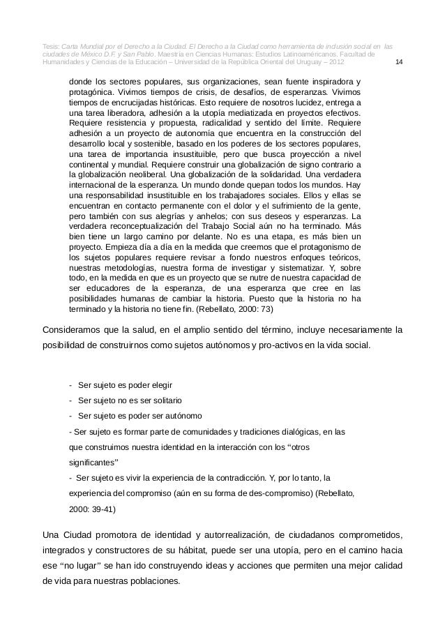 Carta Mundial por el Derecho a la Ciudad – Eduardo Viera 