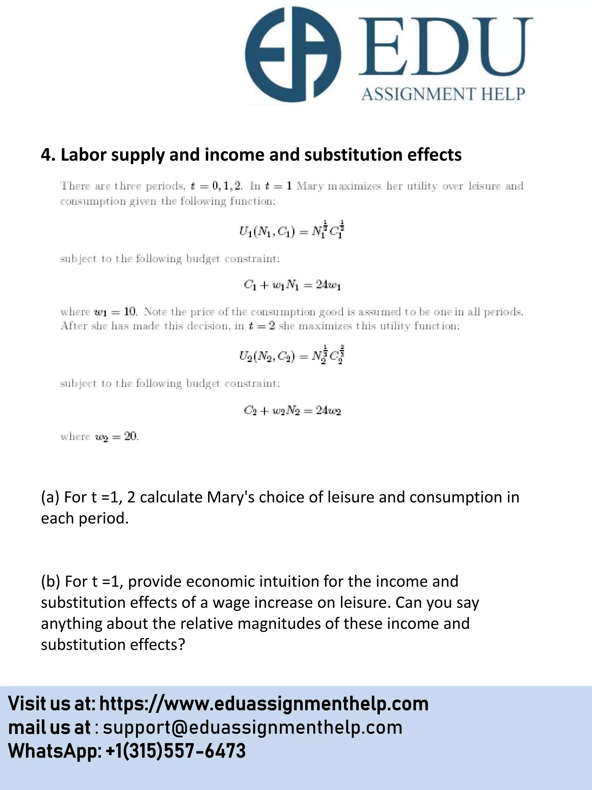 Principles of Microeconomics - Edu Assignment Help | PPTX