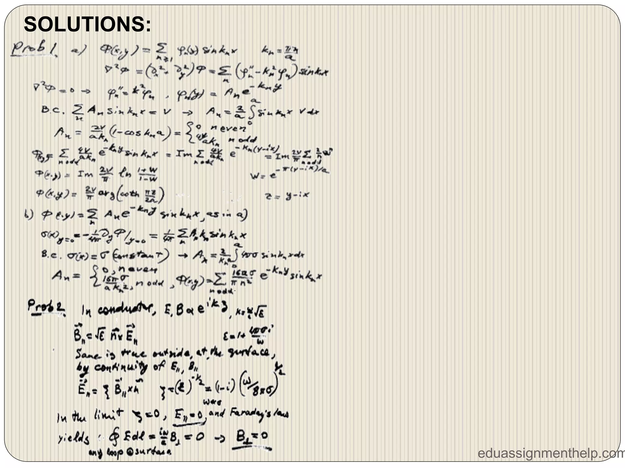 eduassignmenthelp.com
SOLUTIONS:
 