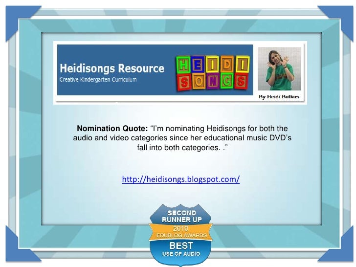 2010 Edublog Awards Results