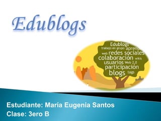 Estudiante: María Eugenia Santos
Clase: 3ero B
 