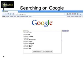 Searching on Google 